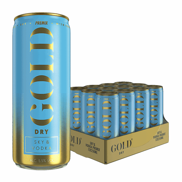GOLD DRY Sky Premix Vodka